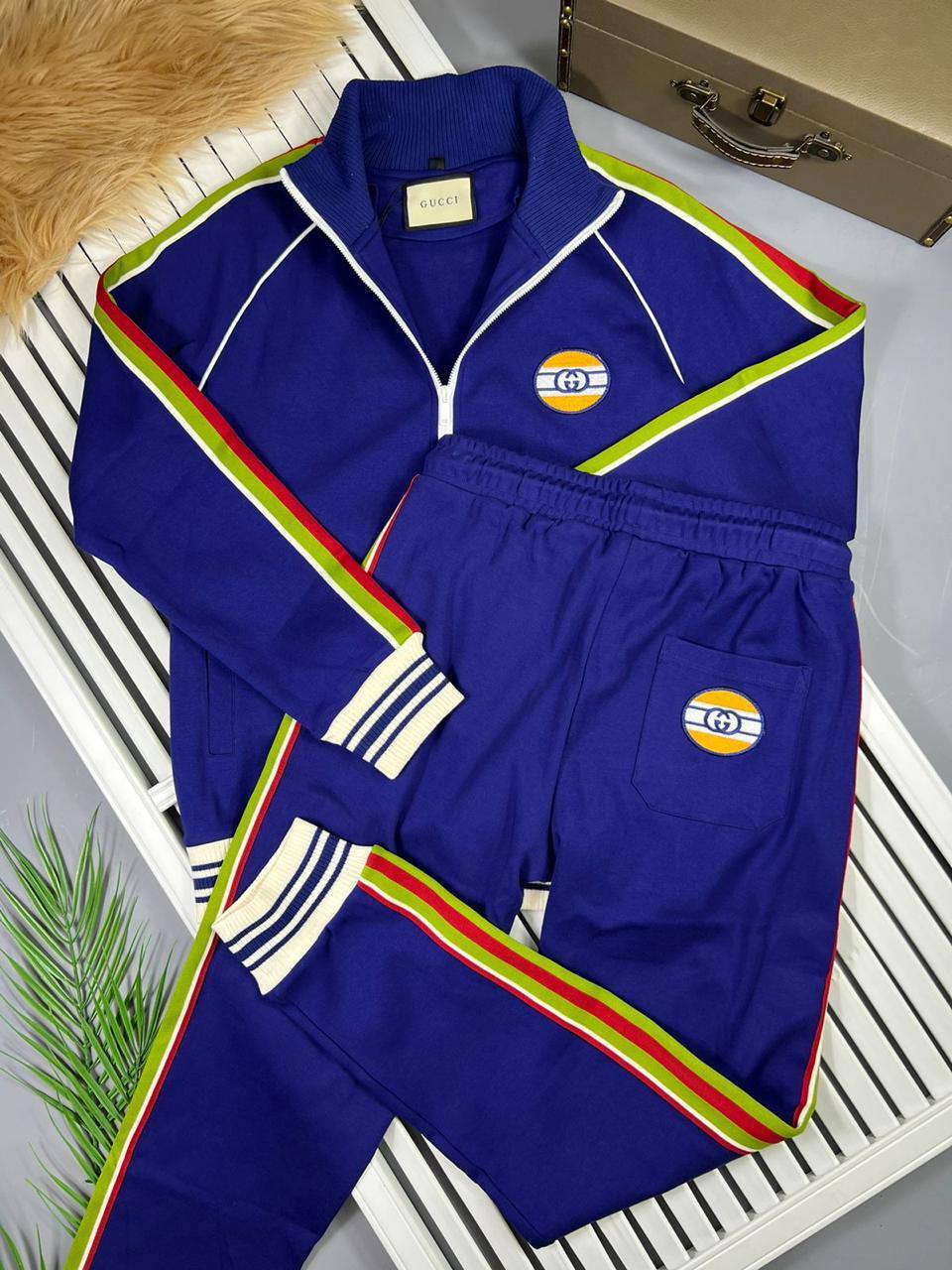 Спортивный костюм синие манжеты Gucci BP-15039 Спортивный костюм синие манжеты Gucci BP-15039