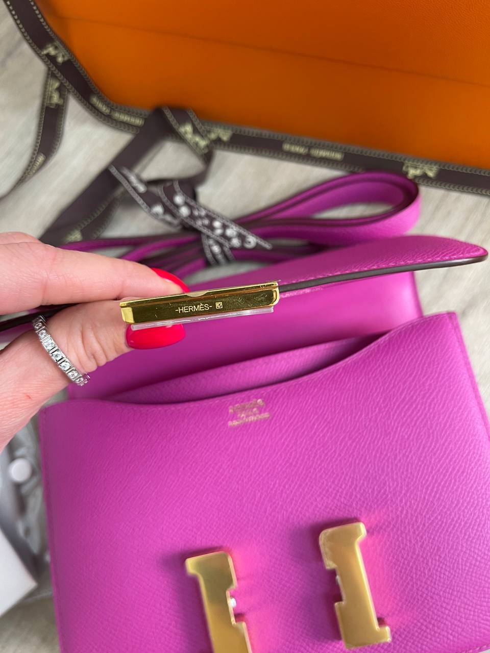 Constance элитная сумка 18 cm женская Hermes BP-30383 Constance элитная сумка 18 cm женская Hermes BP-30383