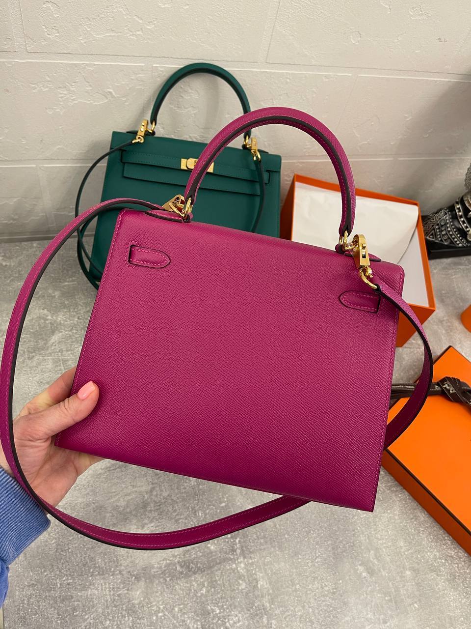 Kelly 25 cm Epsom премиум женская сумка Hermes BP-48279 Kelly 25 cm Epsom премиум женская сумка Hermes BP-48279
