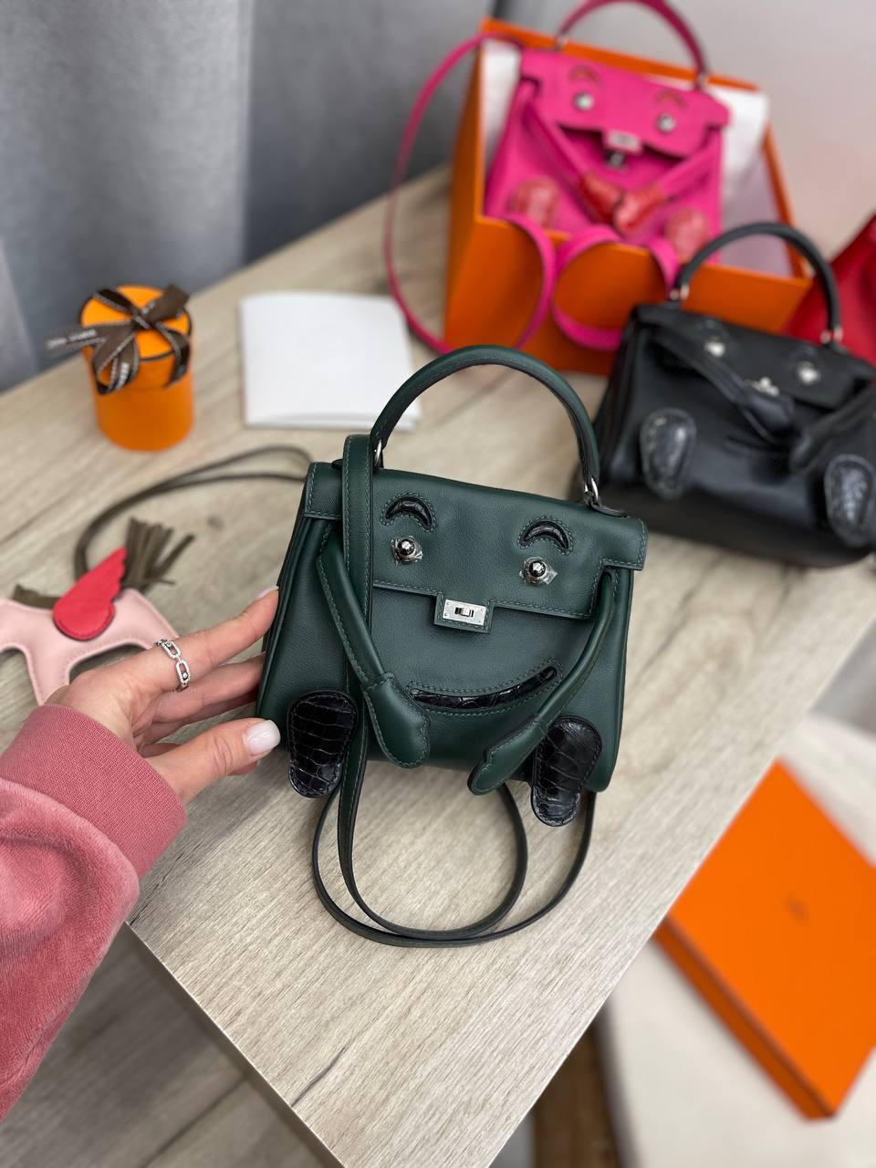 Элитная сумка женская Kelly Doll Swift Leather Hermes BP-46614 Элитная сумка женская Kelly Doll Swift Leather Hermes BP-46614