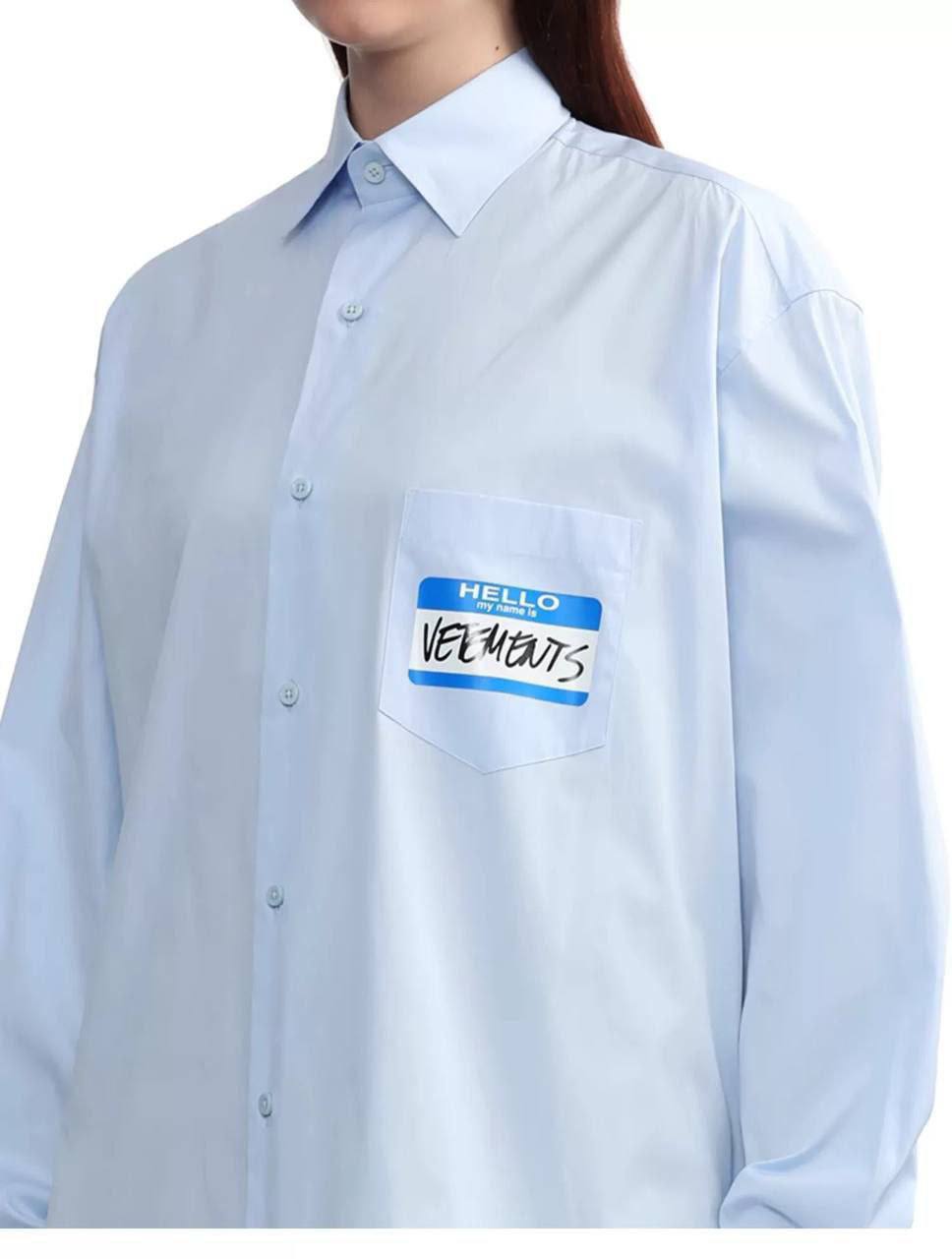 Рубашка лавандовая Vetements BP-592972 Рубашка лавандовая Vetements BP-592972