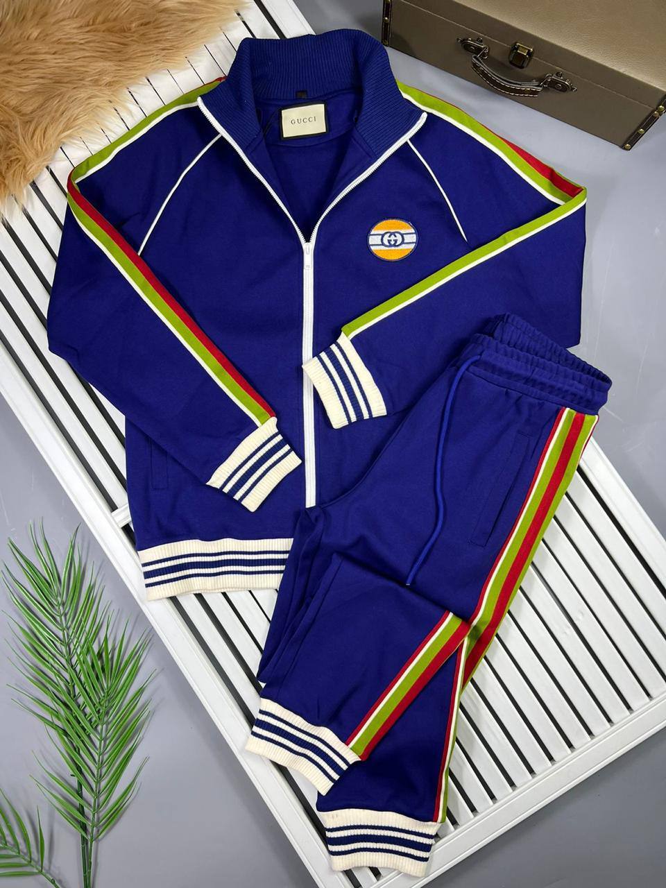 Спортивный костюм синие манжеты Gucci BP-15039 Спортивный костюм синие манжеты Gucci BP-15039