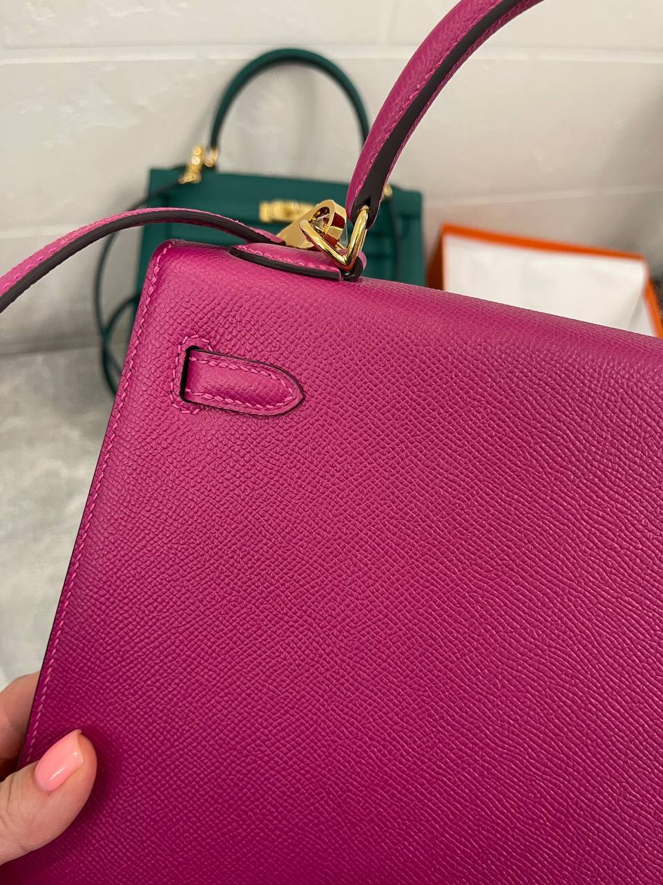 Kelly 25 cm Epsom премиум женская сумка Hermes BP-48279 Kelly 25 cm Epsom премиум женская сумка Hermes BP-48279