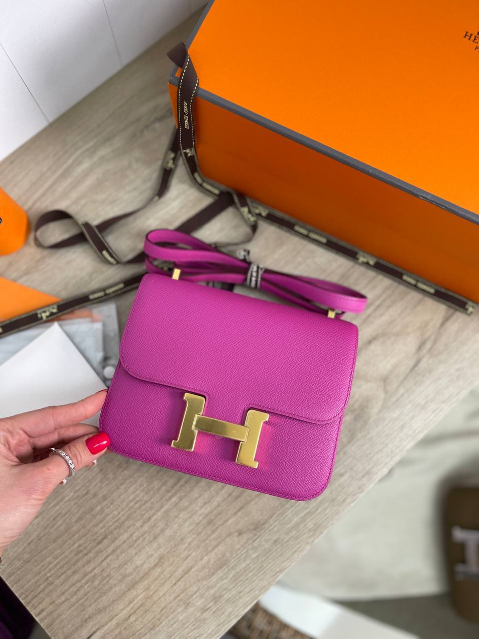 Constance элитная сумка 18 cm женская Hermes BP-30383 Constance элитная сумка 18 cm женская Hermes BP-30383