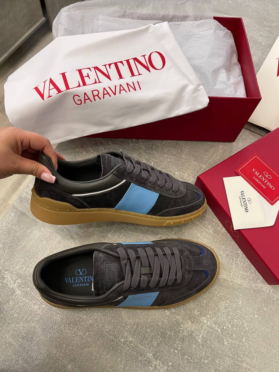 Valentino стильные мужские кеды BP-49283 Valentino стильные мужские кеды BP-49283