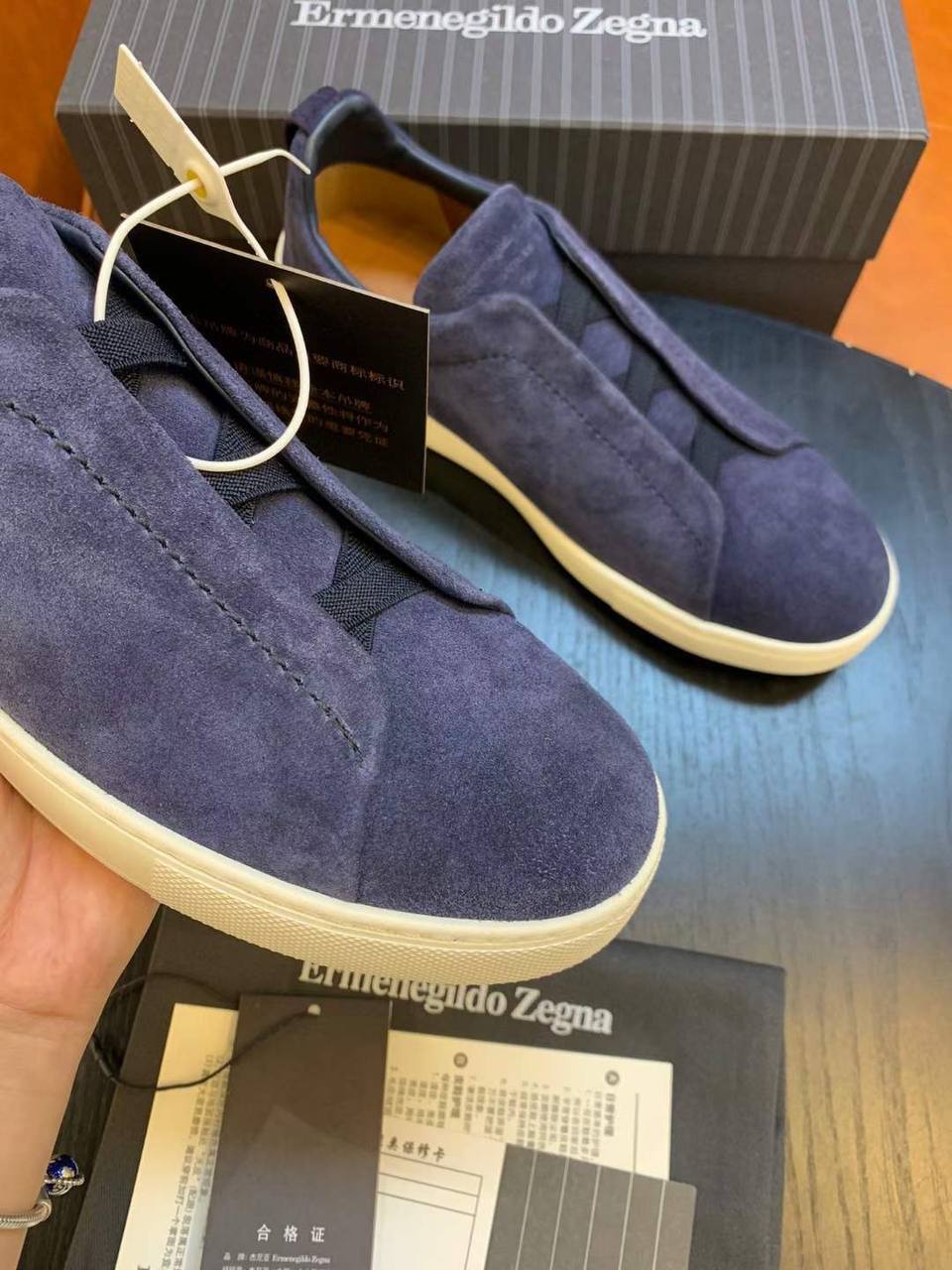 ZEGNA стильные кеды мужские BP-27365 ZEGNA стильные кеды мужские BP-27365