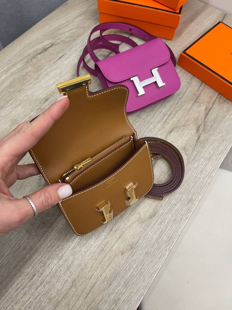 Коллекционная женская сумка Constance Slim Wallet Hermes BP-46059 Коллекционная женская сумка Constance Slim Wallet Hermes BP-46059