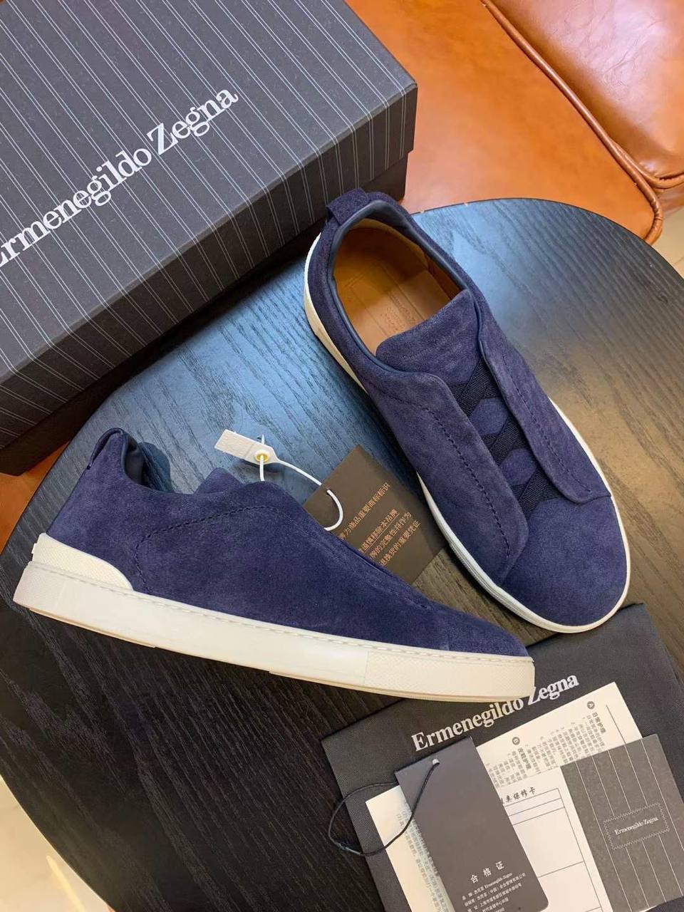 ZEGNA стильные кеды мужские BP-27365 ZEGNA стильные кеды мужские BP-27365