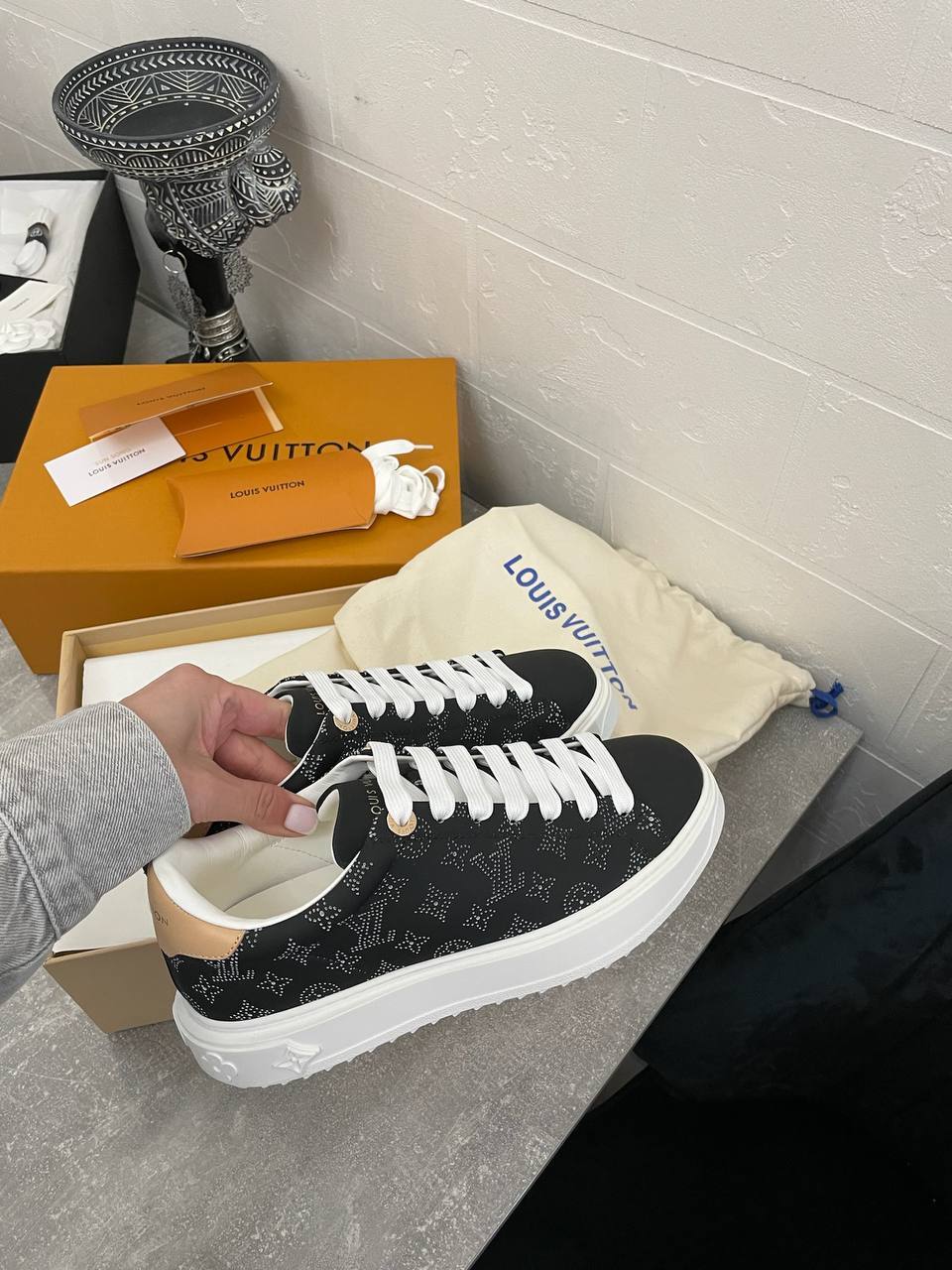 Женские кеды Louis Vuitton BP-49137 премиум Женские кеды Louis Vuitton BP-49137 премиум