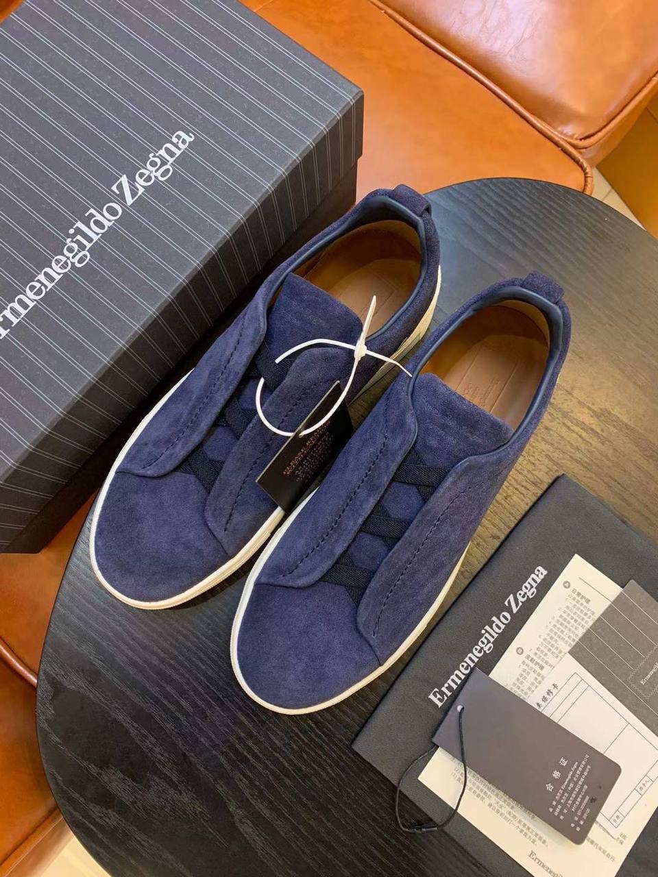 ZEGNA стильные кеды мужские BP-27365 ZEGNA стильные кеды мужские BP-27365