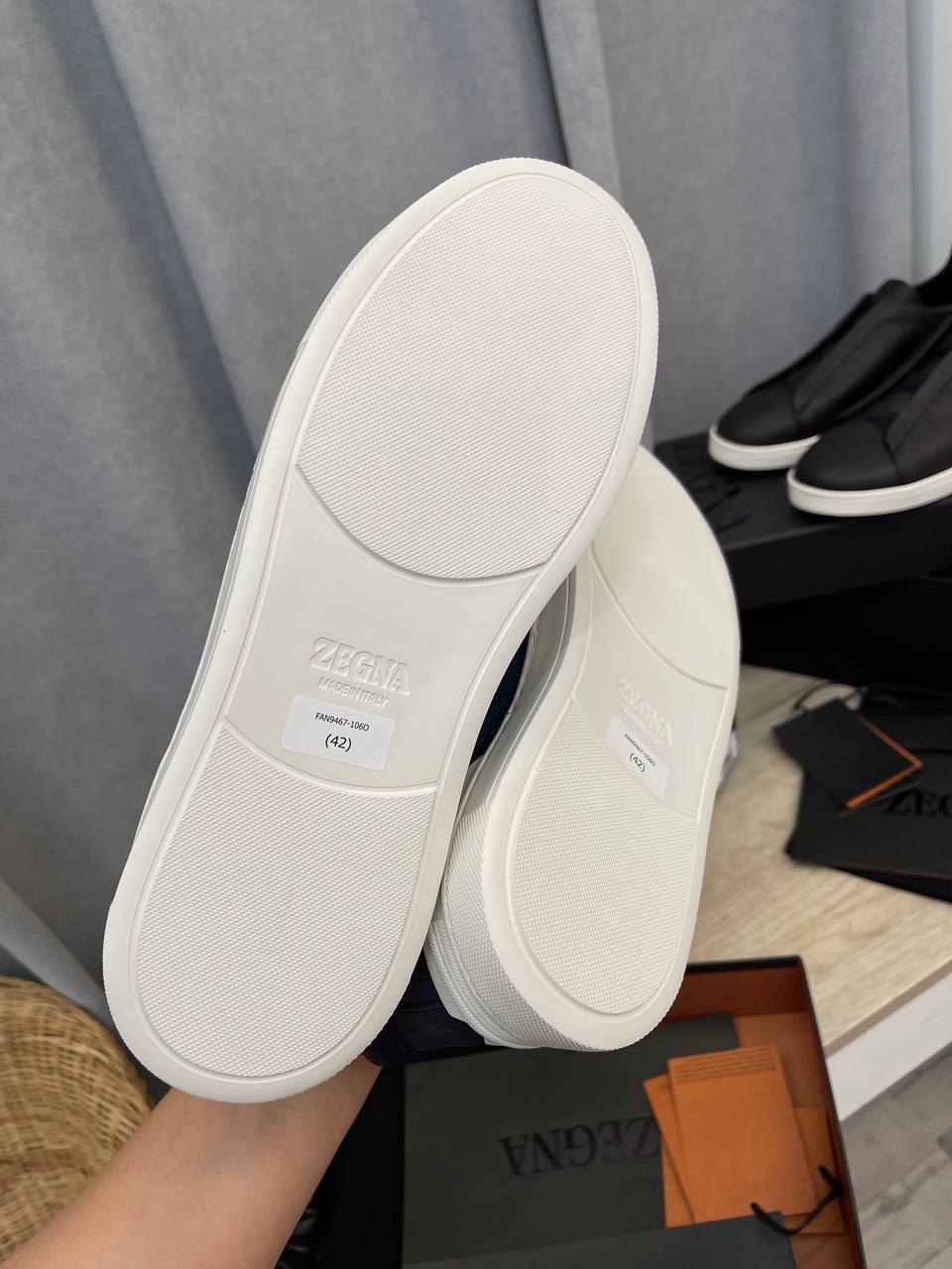 ZEGNA мужские кеды стильные BP-46783 ZEGNA мужские кеды стильные BP-46783