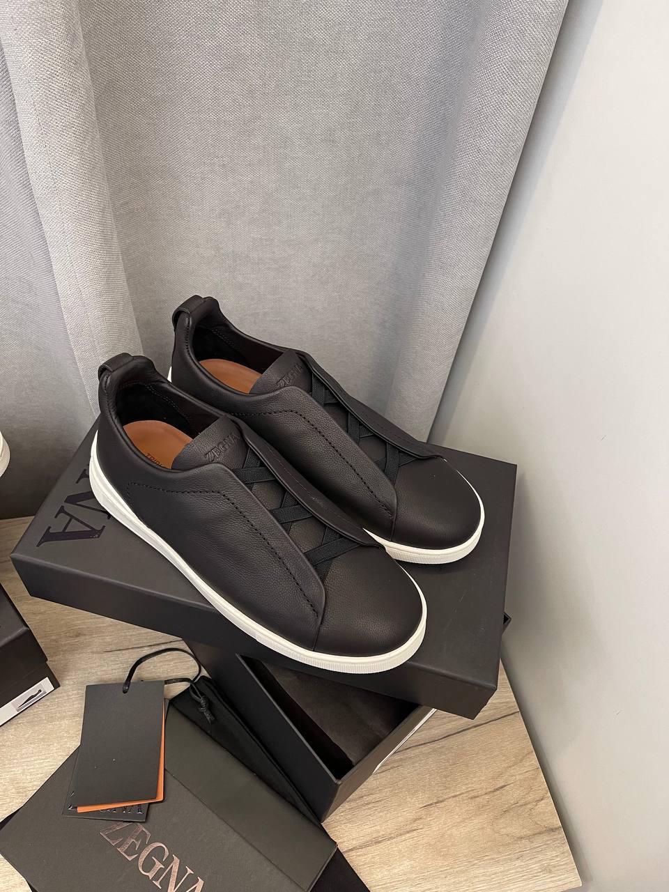 ZEGNA повседневные мужские кеды BP-46782 ZEGNA повседневные мужские кеды BP-46782