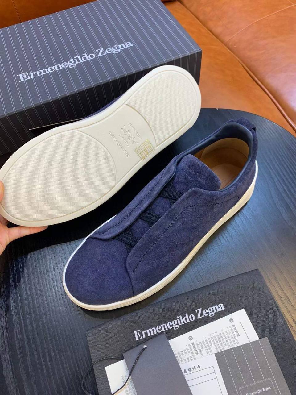 ZEGNA стильные кеды мужские BP-27365 ZEGNA стильные кеды мужские BP-27365