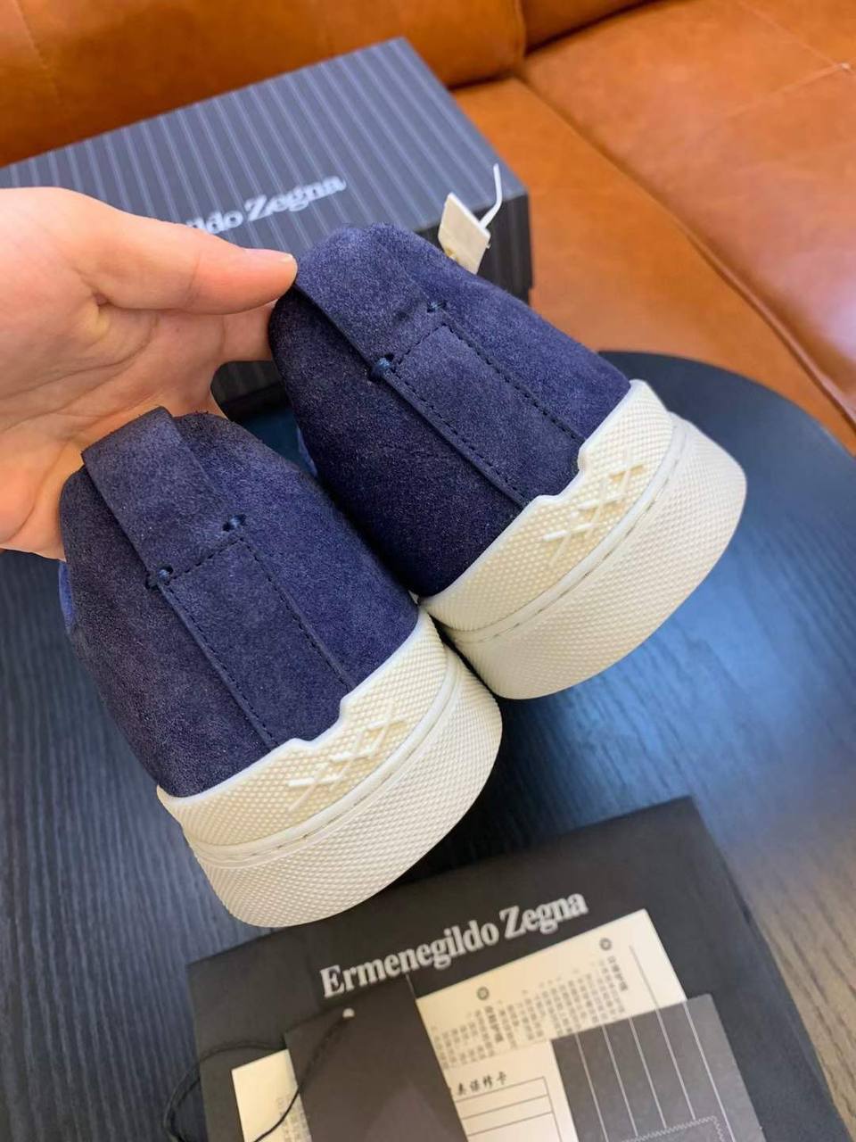 ZEGNA стильные кеды мужские BP-27365 ZEGNA стильные кеды мужские BP-27365