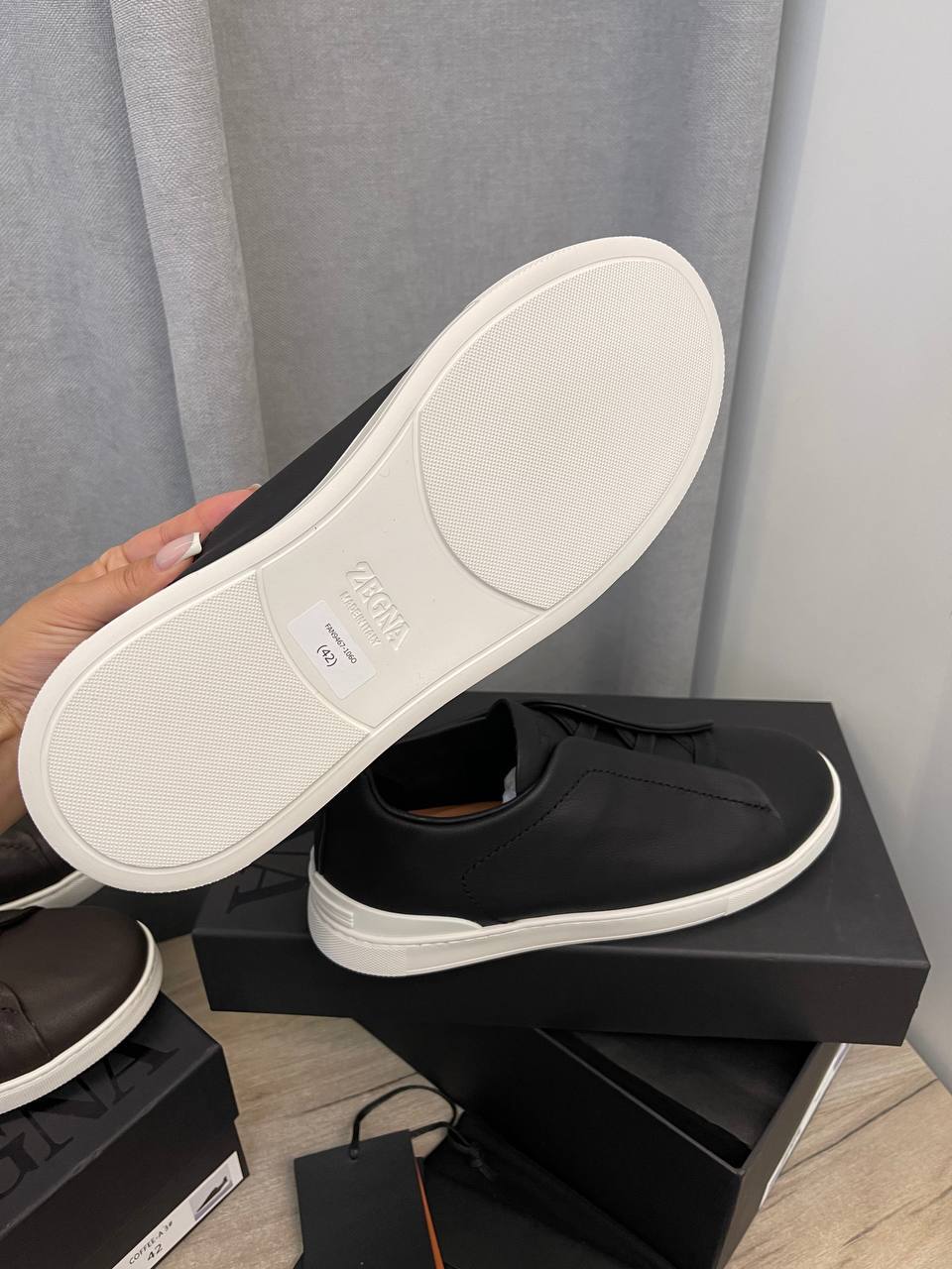 ZEGNA повседневные мужские кеды BP-46782 ZEGNA повседневные мужские кеды BP-46782