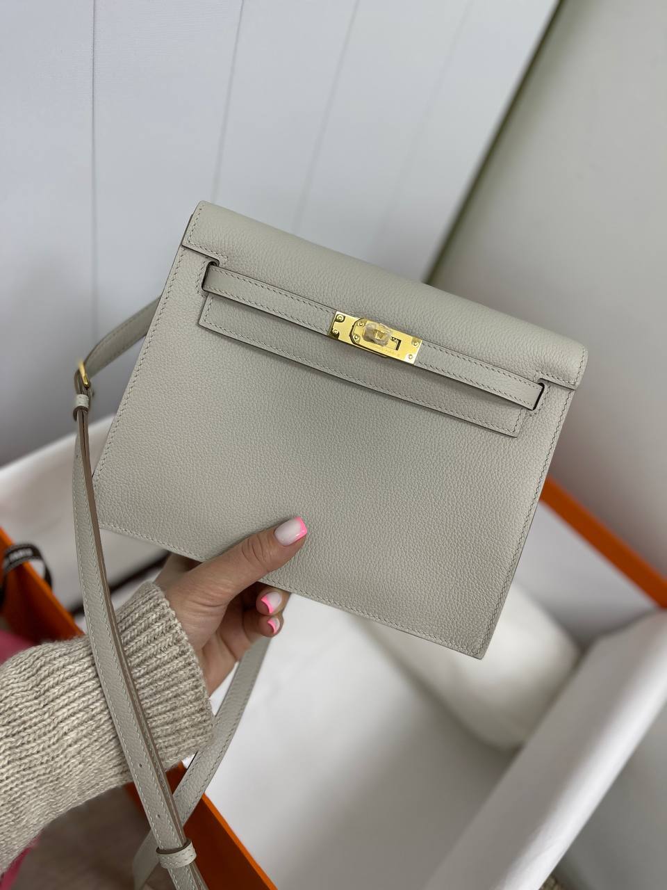 Сумка женская элитная Kelly dance, Evercolor leather Hermes BP-26874 Сумка женская элитная Kelly dance, Evercolor leather Hermes BP-26874