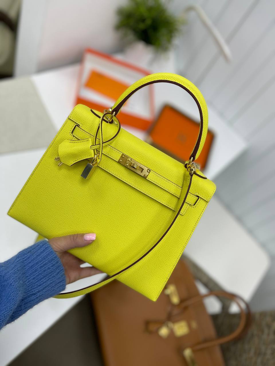Элитная женская сумка Kelly, 25 Epsom Hermes BP-22592 Элитная женская сумка Kelly, 25 Epsom Hermes BP-22592