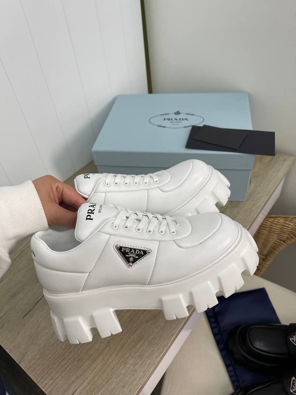 Кеды Prada BP-32867 трендовые Кеды Prada BP-32867 трендовые