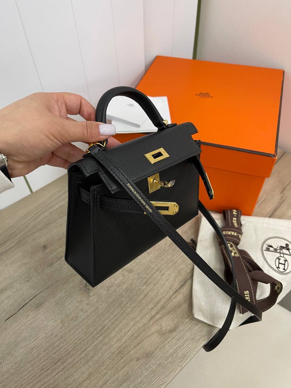 Премиум женская сумка Kelly mini, Epsom Hermes BP-32960 Премиум женская сумка Kelly mini, Epsom Hermes BP-32960