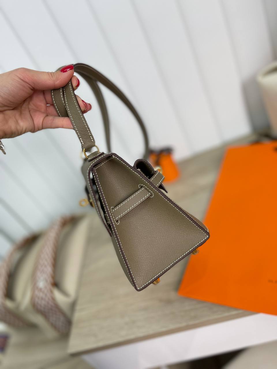 Премиум женская сумка Kelly Epsom Hermes BP-23855 Премиум женская сумка Kelly Epsom Hermes BP-23855