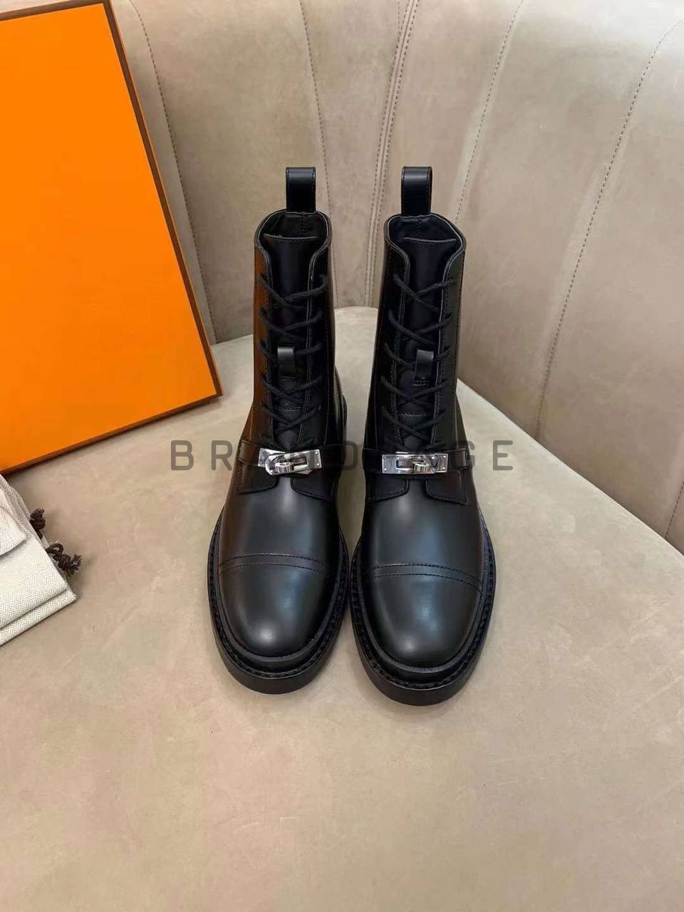 Женские ботинки кожаные Hermes Женские ботинки кожаные Hermes