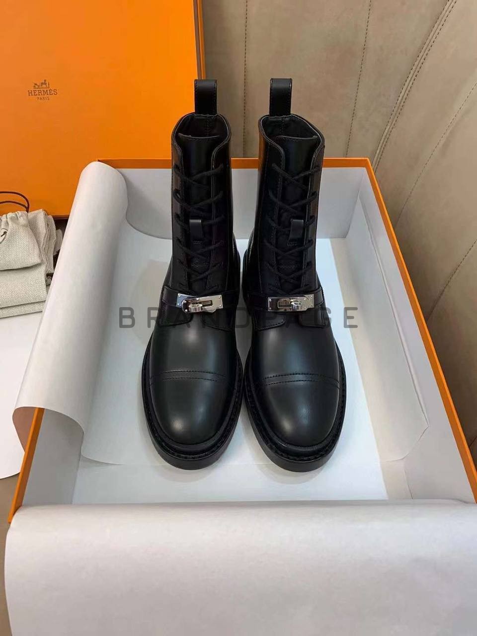 Женские ботинки кожаные Hermes Женские ботинки кожаные Hermes