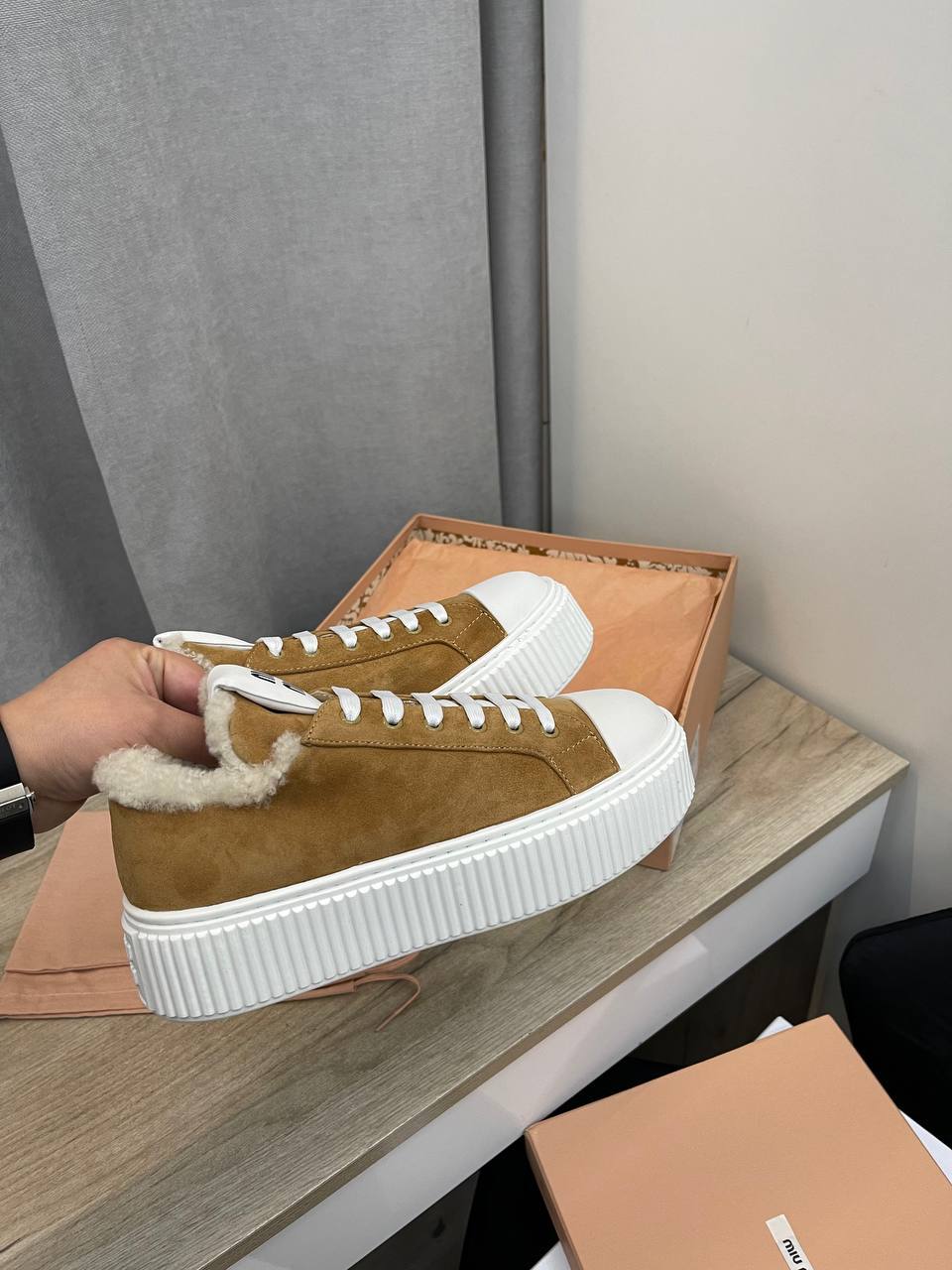 Трендовые женские кеды Miu Miu BP-41407 Трендовые женские кеды Miu Miu BP-41407