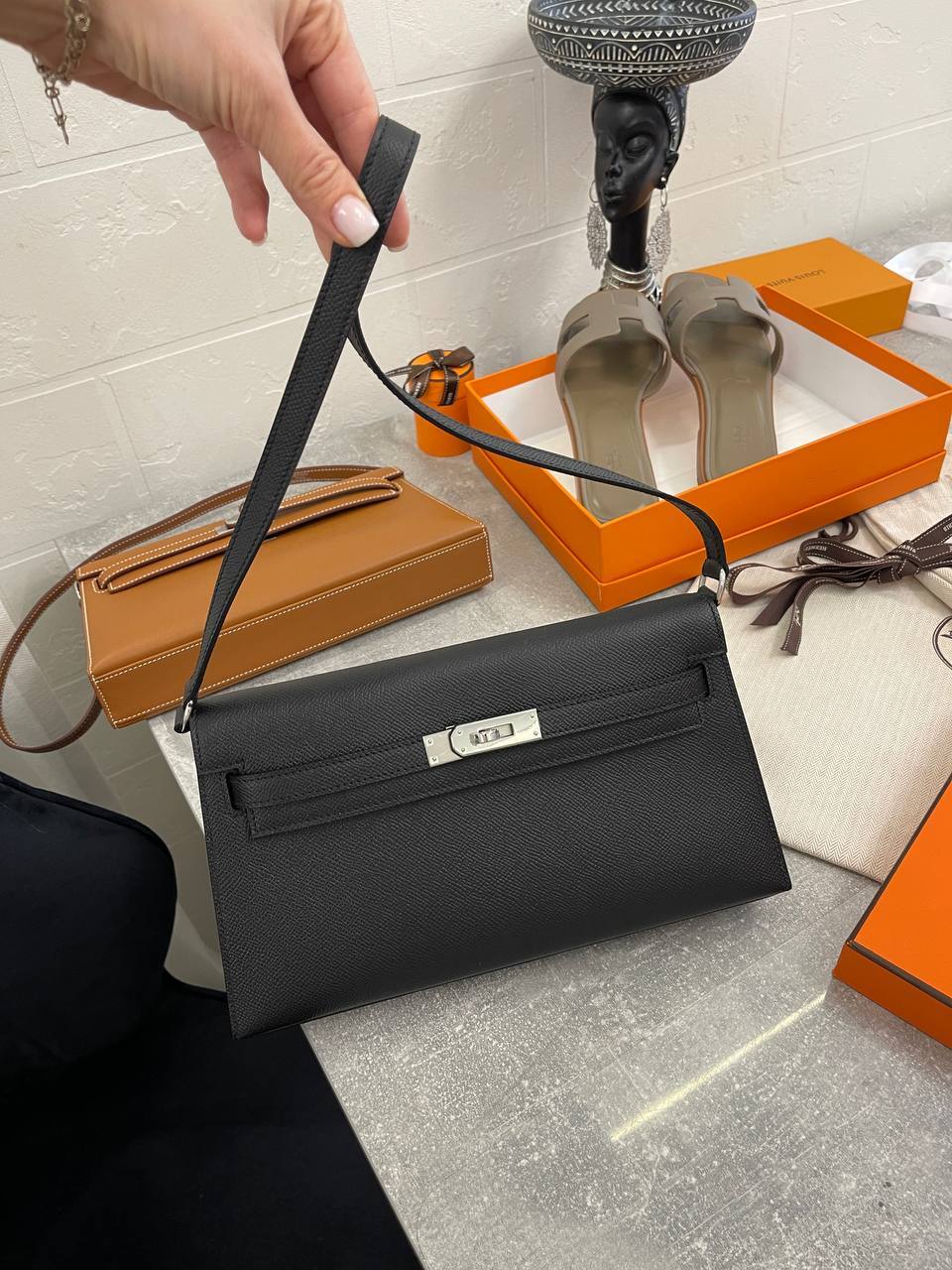 Kelly Elan женская сумка Chevre PHW премиум Hermes BP-46493 Kelly Elan женская сумка Chevre PHW премиум Hermes BP-46493