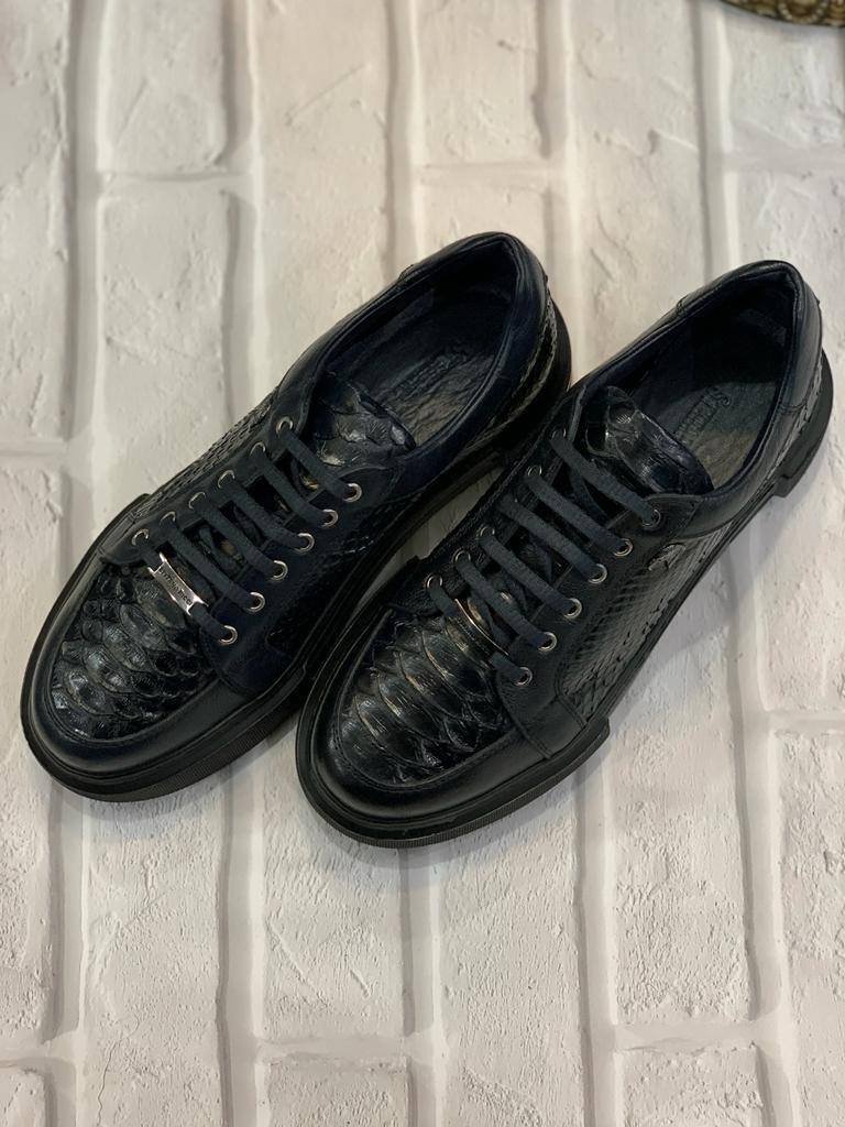 Stefano Ricci кеды мужские из крокодиловой кожи BP-27540 Stefano Ricci кеды мужские из крокодиловой кожи BP-27540