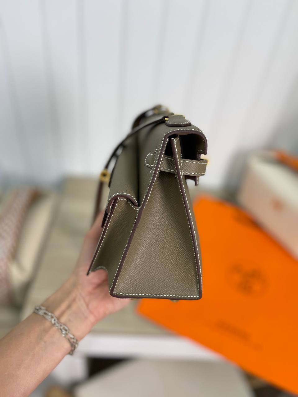 Премиум женская сумка Kelly Epsom Hermes BP-23855 Премиум женская сумка Kelly Epsom Hermes BP-23855