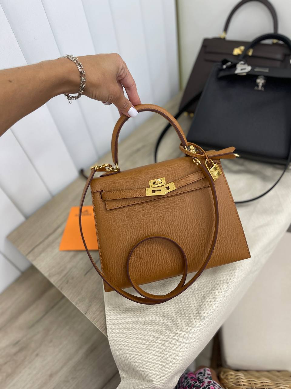 Премиум женская сумка Kelly 25 cm, Epsom leather Hermes BP-17182 Премиум женская сумка Kelly 25 cm, Epsom leather Hermes BP-17182