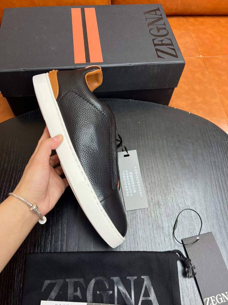 ZEGNA стильные мужские кеды BP-46781 ZEGNA стильные мужские кеды BP-46781