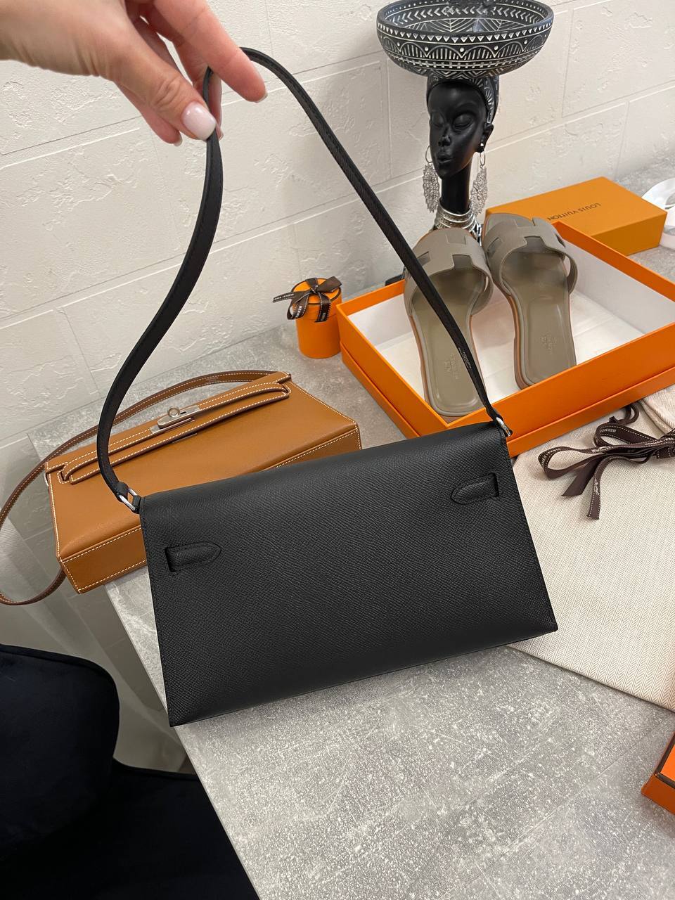 Kelly Elan женская сумка Chevre PHW премиум Hermes BP-46493 Kelly Elan женская сумка Chevre PHW премиум Hermes BP-46493