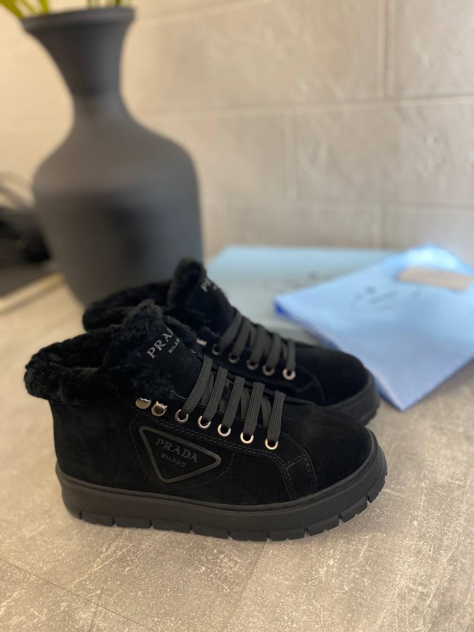 Дизайнерские женские кеды Prada BP-42649 Дизайнерские женские кеды Prada BP-42649