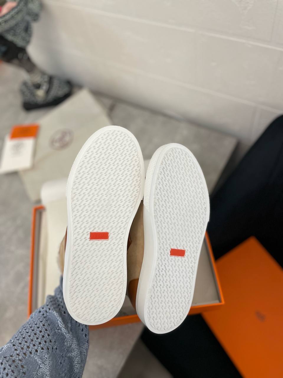 Повседневные женские кеды Hermes BP-42869 Повседневные женские кеды Hermes BP-42869