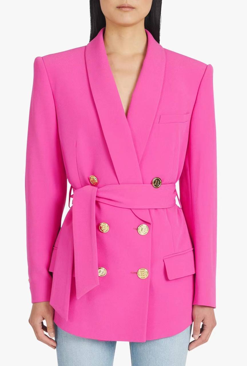 Жакет с поясом премиум Balmain BP-19494 Жакет с поясом премиум Balmain BP-19494