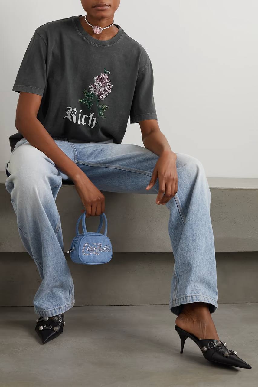 Коллекционная футболка Alessandra Rich BP-34746 Коллекционная футболка Alessandra Rich BP-34746