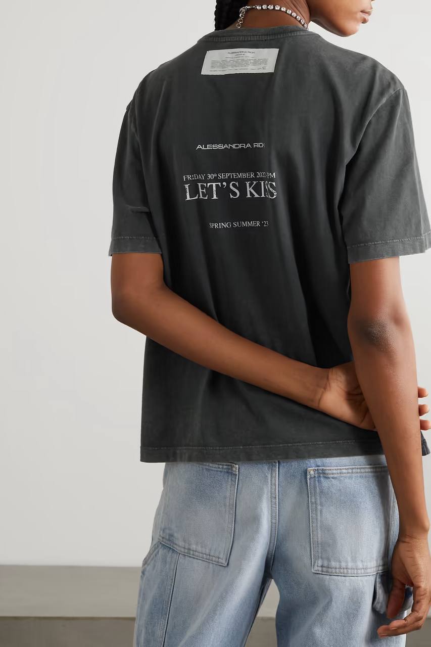 Коллекционная футболка Alessandra Rich BP-34746 Коллекционная футболка Alessandra Rich BP-34746