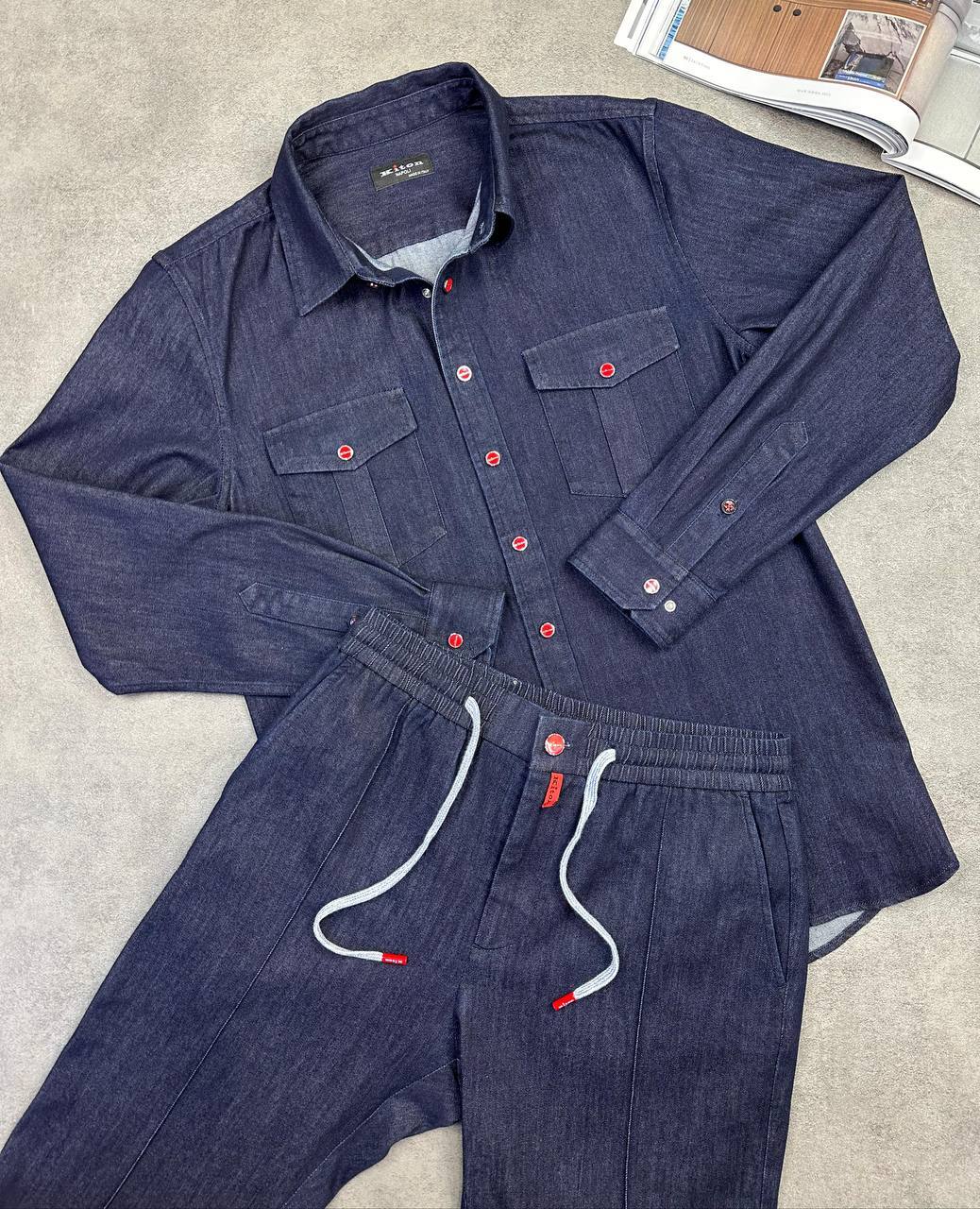 Kiton BP-51407 повседневный костюм мужской Kiton BP-51407 повседневный костюм мужской