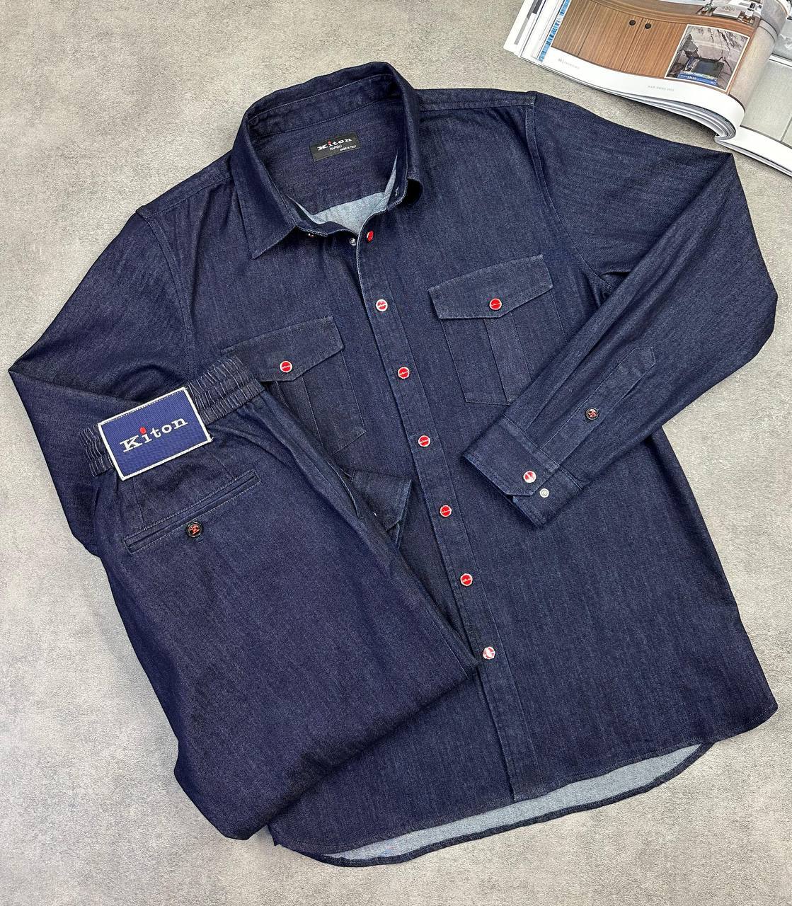 Kiton BP-51407 повседневный костюм мужской Kiton BP-51407 повседневный костюм мужской