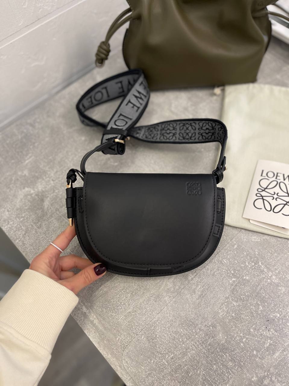 Женская сумка 18 см премиум-класса Loewe BP-42777 Женская сумка 18 см премиум-класса Loewe BP-42777