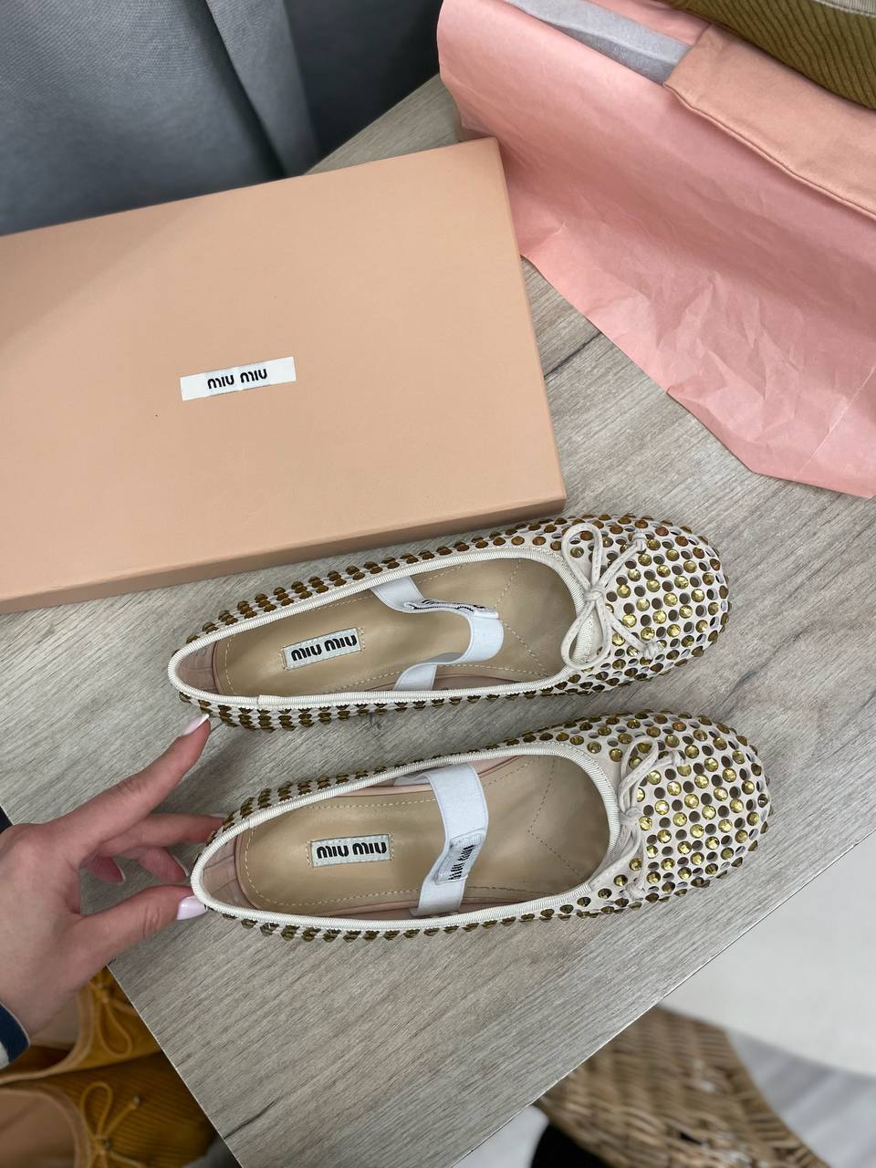 Балетки Miu Miu коллекционные BP-49046 Балетки Miu Miu коллекционные BP-49046