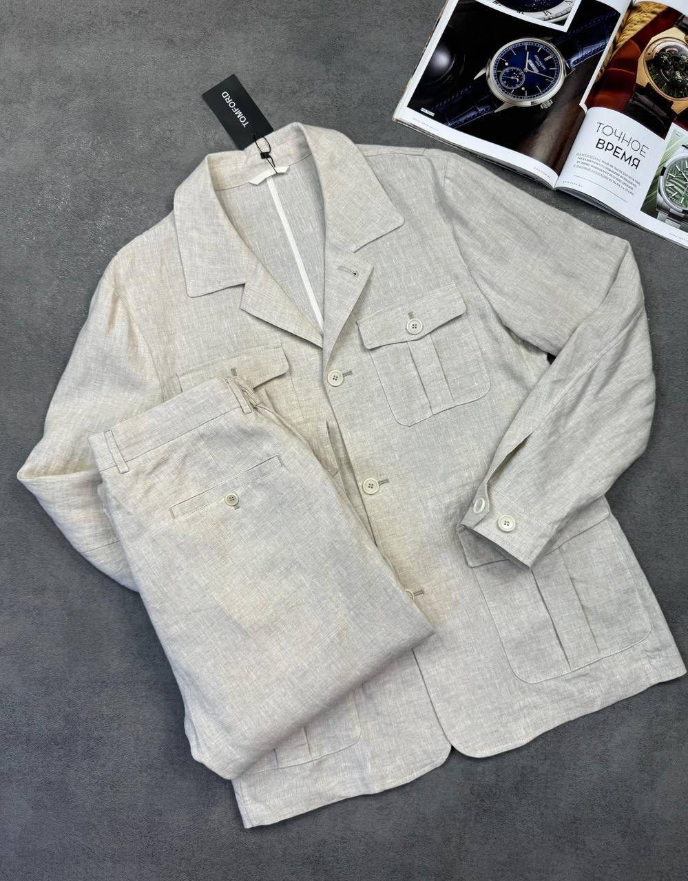 Мужской стильный костюм Tom Ford BP-52252 Мужской стильный костюм Tom Ford BP-52252