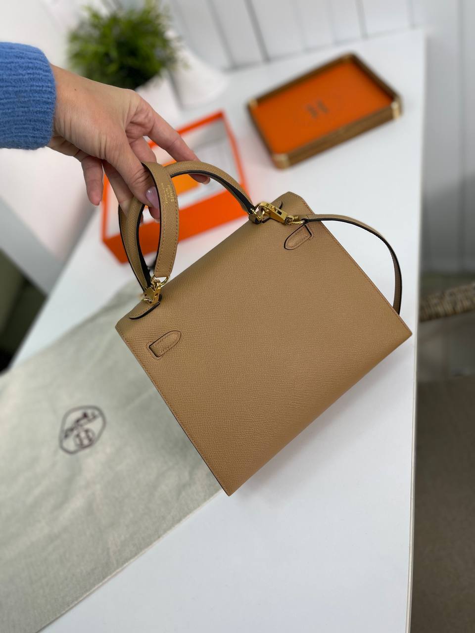 Трендовая сумка женская Kelly, 25 Epsom Hermes BP-22590 Трендовая сумка женская Kelly, 25 Epsom Hermes BP-22590