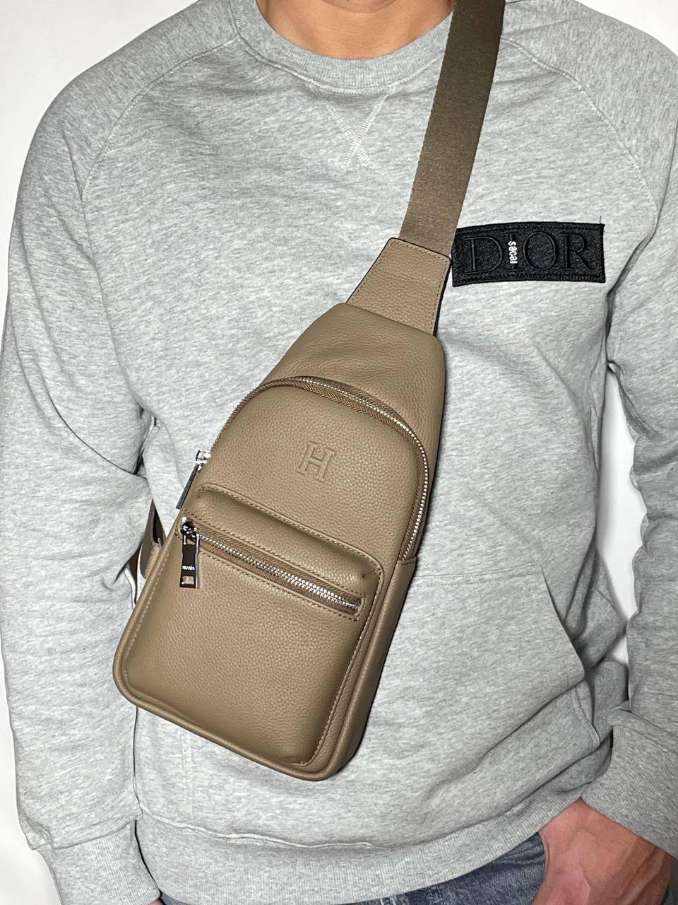 Сумка-слинг Hermes премиум BP-43596 Сумка-слинг Hermes премиум BP-43596