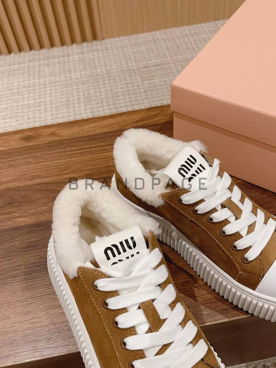 Кроссовки меховые Miu Miu BPLUX12434 Кроссовки меховые Miu Miu BPLUX12434