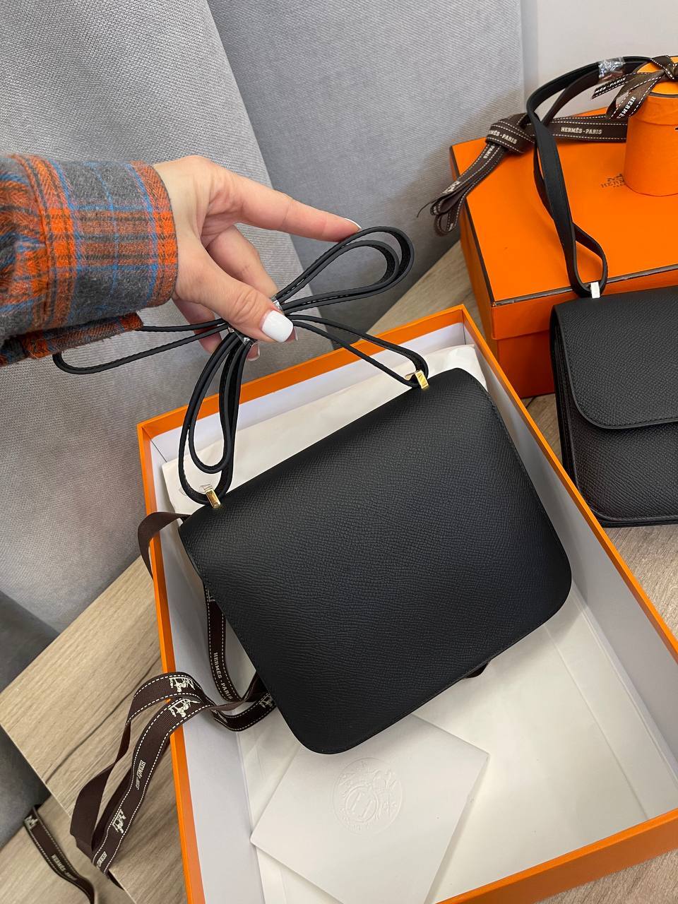 Трендовая сумка женская Conctance, 18 cm Epsom Hermes BP-50858 Трендовая сумка женская Conctance, 18 cm Epsom Hermes BP-50858