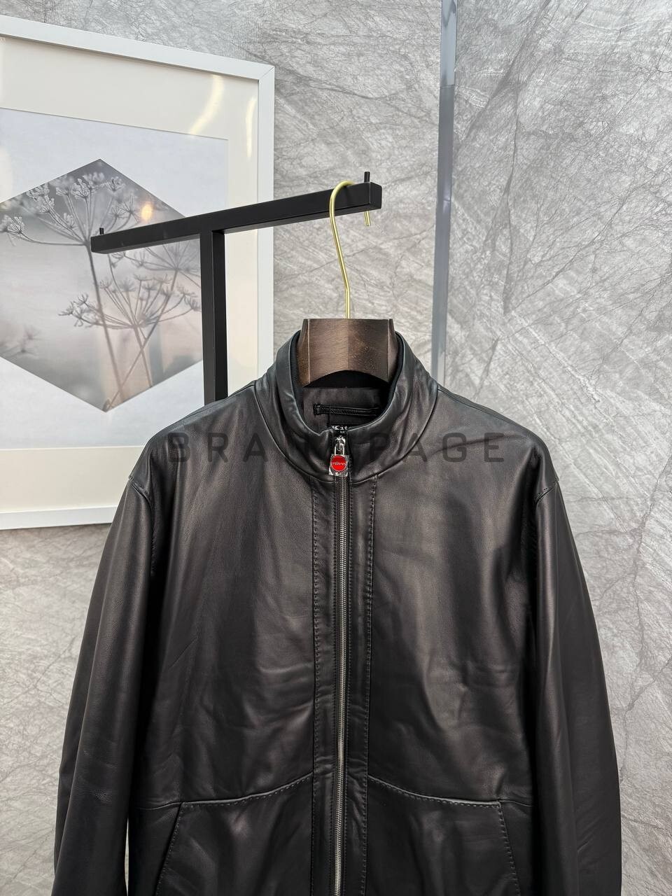 Кожаная куртка из кожи ягненка Kiton BPLUX5596 Кожаная куртка из кожи ягненка Kiton BPLUX5596