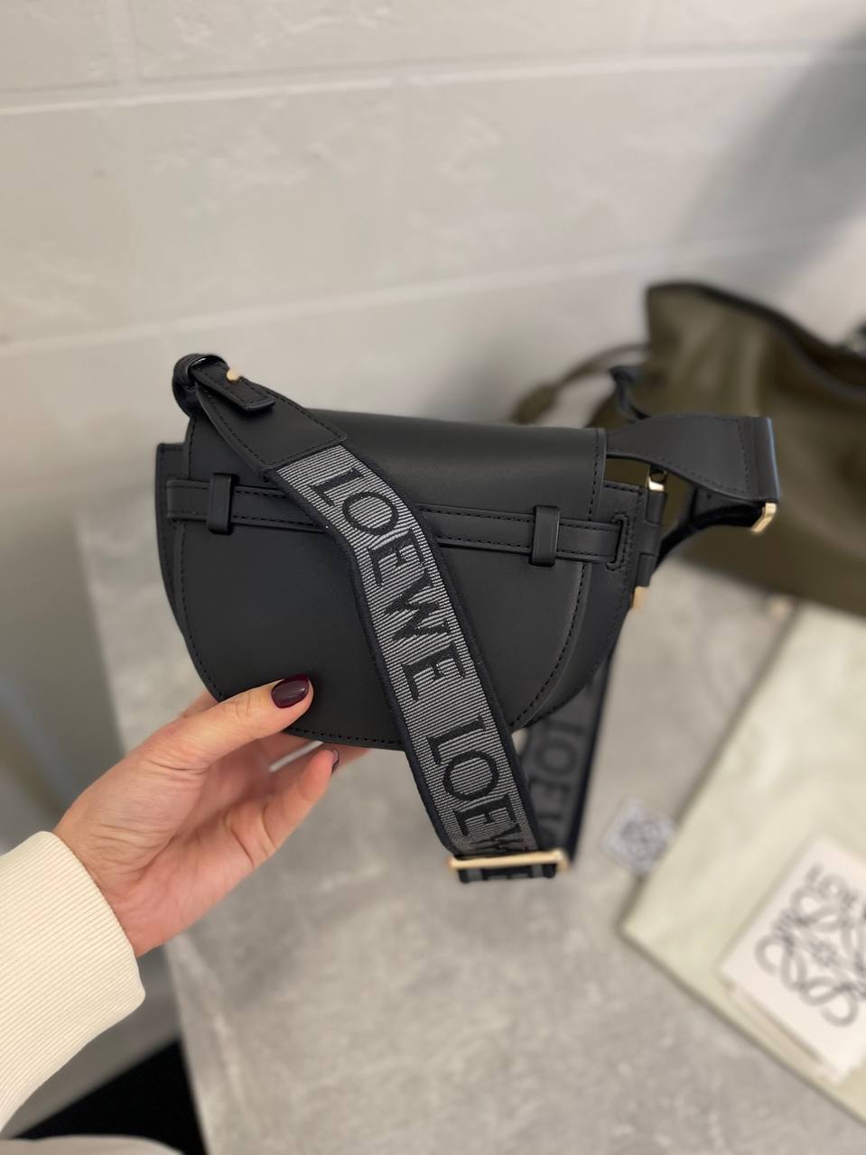 Женская сумка 18 см премиум-класса Loewe BP-42777 Женская сумка 18 см премиум-класса Loewe BP-42777