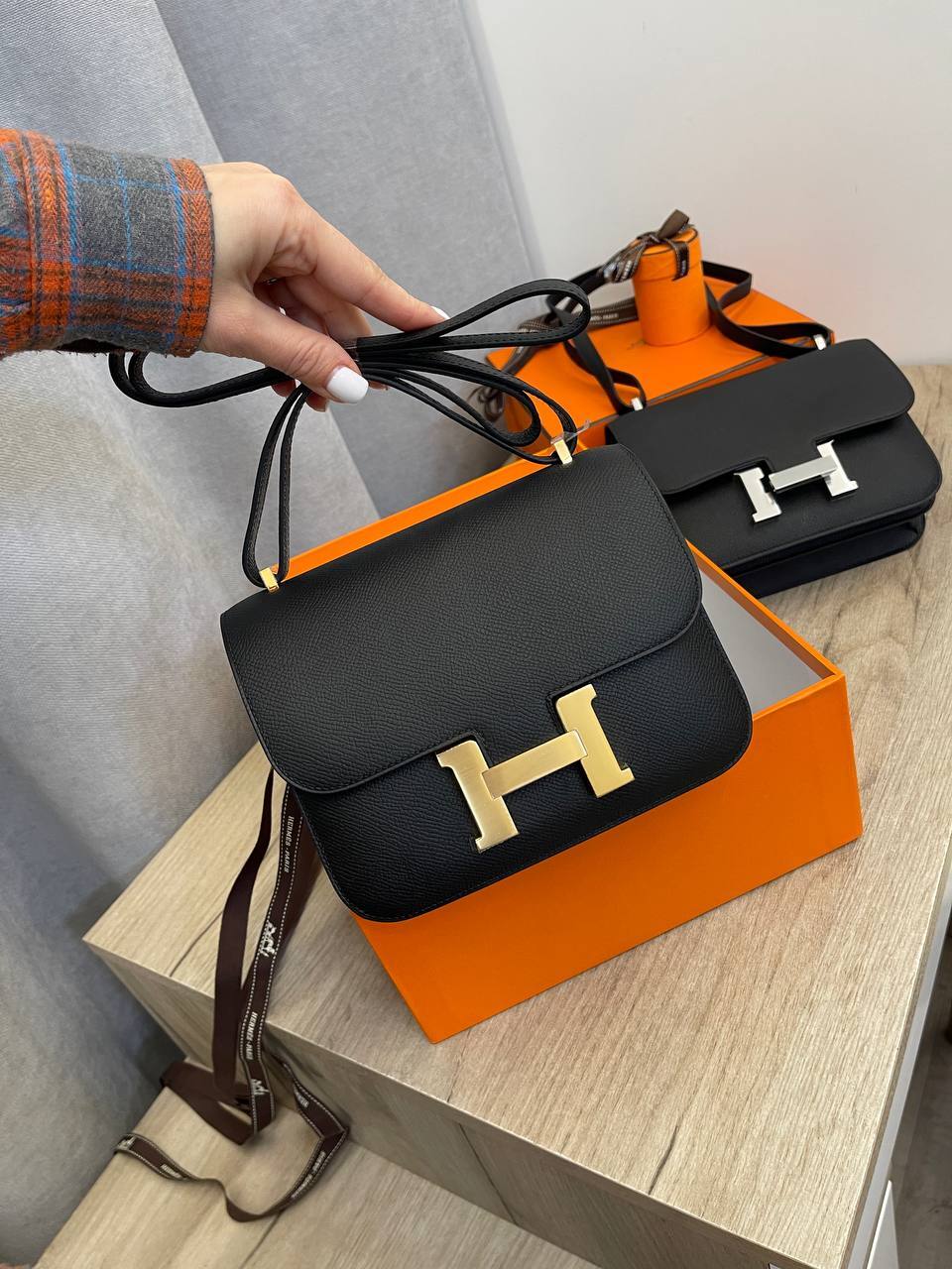 Трендовая сумка женская Conctance, 18 cm Epsom Hermes BP-50858 Трендовая сумка женская Conctance, 18 cm Epsom Hermes BP-50858